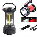 Багатофункціональний led ліхтар T80C-5W+COB, Лампа для кемпінгу підвісна акумуляторна RI-46, фото 10