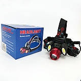 Потужний тактичний ліхтар світлодіодний, Світлодіодний ліхтар для роботи на голові CJ-55, фото 10