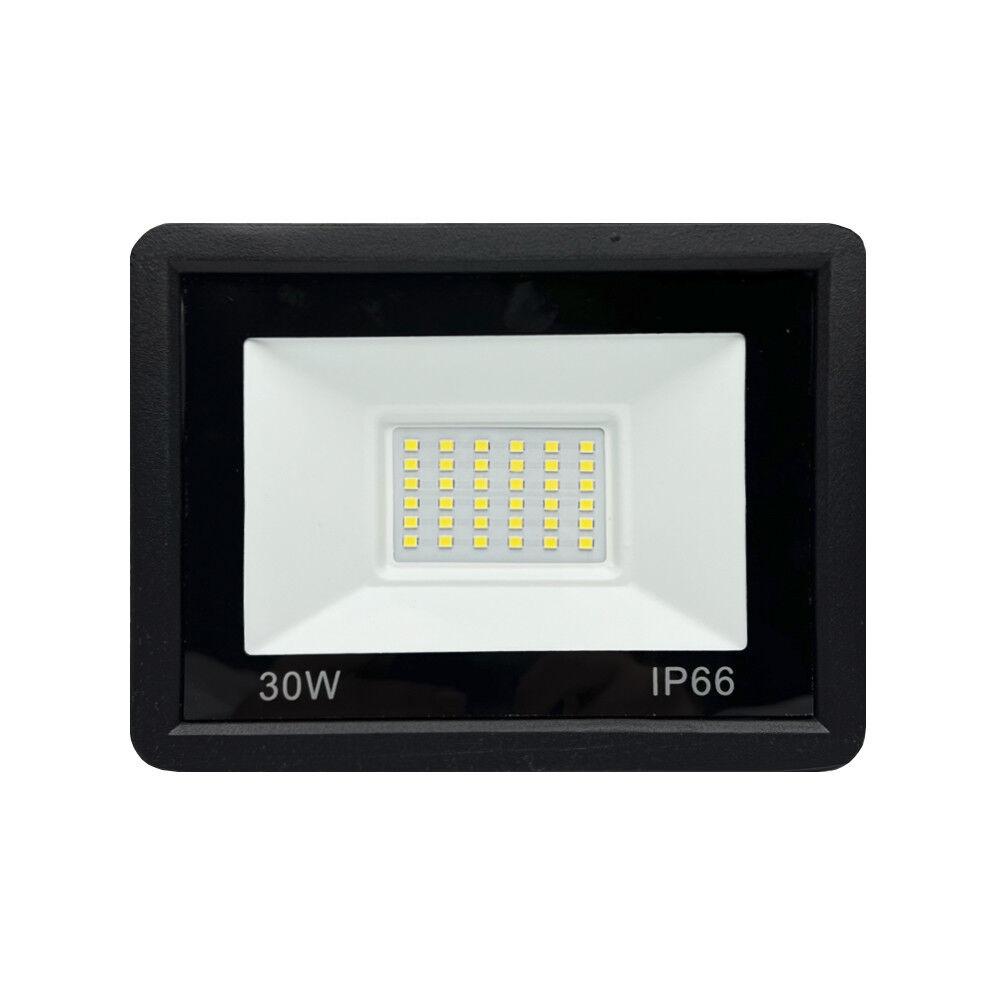 Світлодіодний LED прожектор FL-30W Luminaria BLACK 3000 Lm 5000 K IP65 162x122мм 🠕28 мм чорний, фото 1