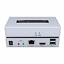 Подовжувач 4K HDMI і USB 2.0 KVM 100m Dtech DT-7051 (74-00124), фото 2