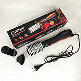 Стайлер фен гребінець для волосся, Жіночий потужний фен для укладання волосся щітка крутиться EI-64, фото 8