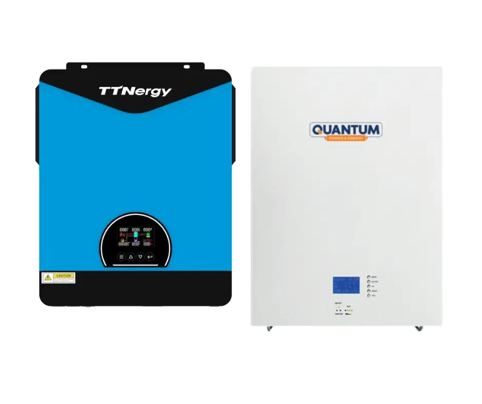 Автономний комплект на 6 кВт з інвертором TTN TECO 6.2 кВт 48 В та акумулятором QM-LFP100-51.2 V (LiFePO4), фото 1