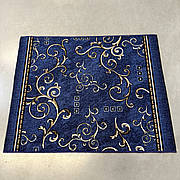 Бюджетна синя доріжка 0,96*1,20 на повстяній основі Лоза