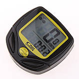 Велокомп'ютер SunDing SD-548C 14 функцій бездротовий CB-81, фото 2