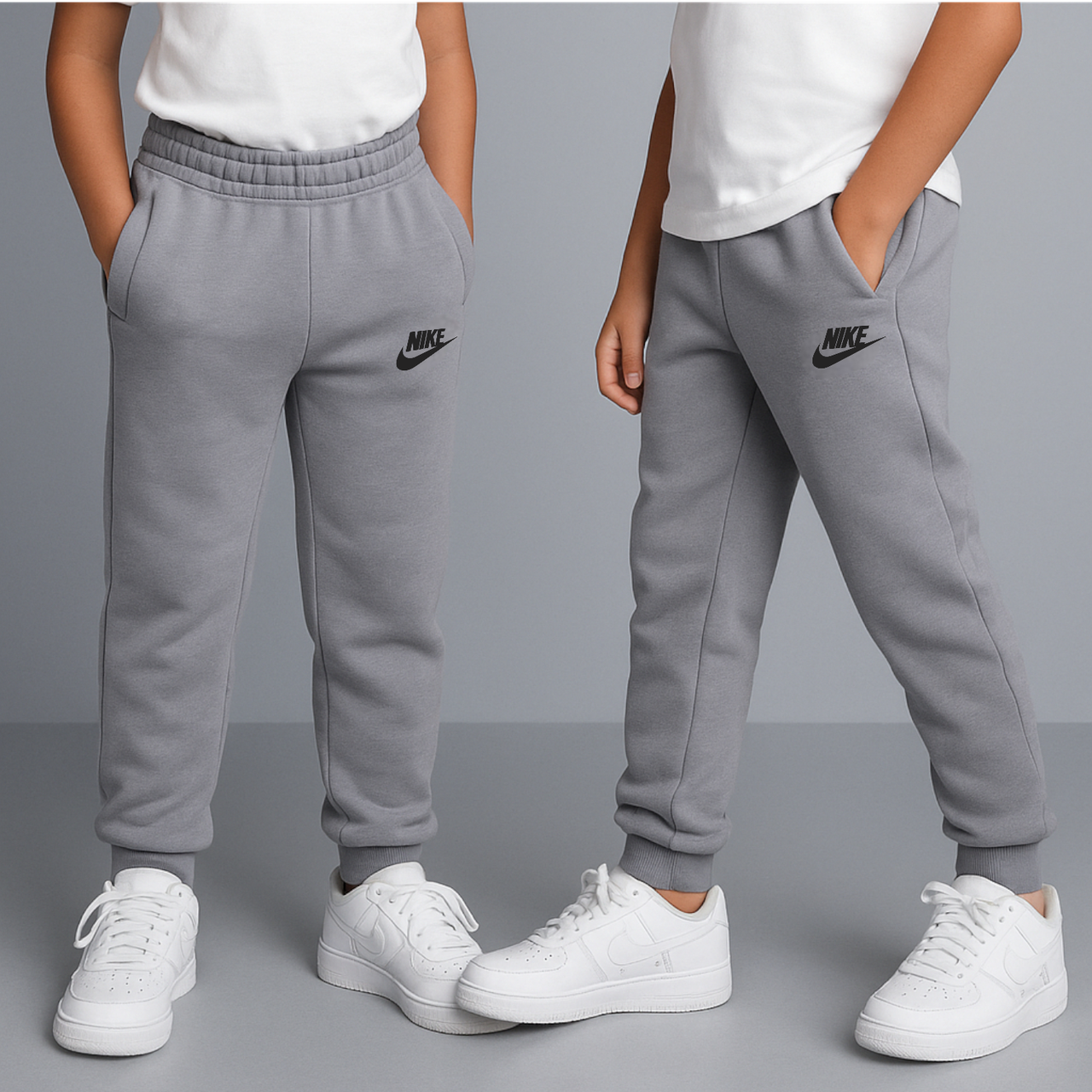 Теплі спортивні штани фліс на хлопчика 146 см 003363 Сірий