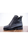 Шкіряні чорні жіночі черевики демісезон розмір 36
