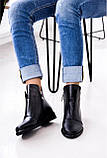 Шкіряні чорні жіночі черевики демісезон розмір 36, фото 5