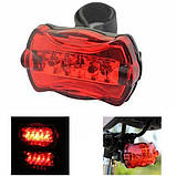 Задній велоліхтар, Ліхтарик-мигалка для велосипеда, Велоліхтар на багажник, Мигалка велосипедна QJ-44, фото 2