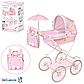 Коляска класична для ляльок DeCuevas Sophie, з сумкою та парасолькою, 80*42*93 см, 81075, фото 2