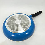 Кована алюмінієва сковорода Magio, Сковорода з ручкою алюміній гриль зручна DP-48, фото 2