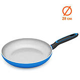 Кована алюмінієва сковорода Magio, Сковорода з ручкою алюміній гриль зручна DP-48, фото 4