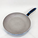 Кована алюмінієва сковорода Magio, Сковорода з ручкою алюміній гриль зручна DP-48, фото 5