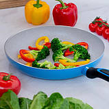 Кована алюмінієва сковорода Magio, Сковорода з ручкою алюміній гриль зручна DP-48, фото 8