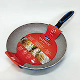 Кована алюмінієва сковорода Magio, Сковорода з ручкою алюміній гриль зручна DP-48, фото 9