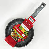 Сковорода для приготування на газовій плиті Con Brio СВ-1811 18 см, Сковорода алюмінієва поглиблена TB-79, фото 7