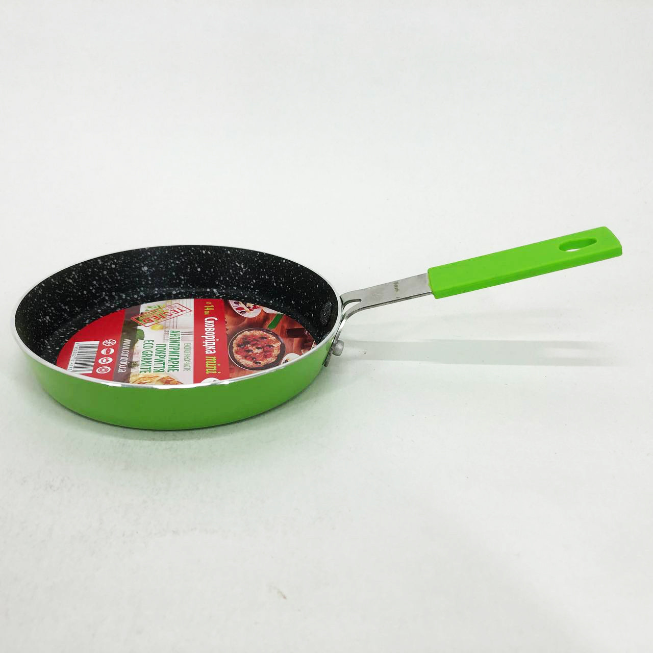 Сковорода з товстим дном Con Brio CB-1414 14 см, Сковорода для кухаря Якісна для смаження KB-78, фото 1
