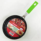Сковорода з товстим дном Con Brio CB-1414 14 см, Сковорода для кухаря Якісна для смаження KB-78, фото 5