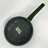 Сковорода з антипригарним покриттям внутрішньої поверхні Con, Зручна у використанні сковорода BU-22, фото 4