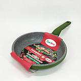 Сковорода з антипригарним покриттям внутрішньої поверхні Con, Зручна у використанні сковорода BU-22, фото 6