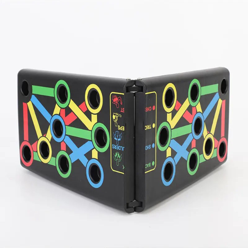 Ручки для віджимань Foldable, тренажер-дошка для силових тренувань дошка тренування м'язів спини EC-55, фото 1