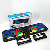 Ручки для віджимань Foldable, тренажер-дошка для силових тренувань дошка тренування м'язів спини EC-55, фото 4