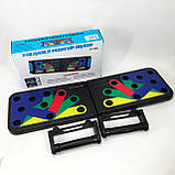 Ручки для віджимань Foldable, тренажер-дошка для силових тренувань дошка тренування м'язів спини EC-55, фото 10