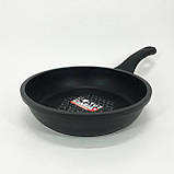 Зручна сковорода для порцій, Сковорода якісна гриль Емальована для смаження на грилі NF-17, фото 2