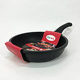 Зручна сковорода для порцій, Сковорода якісна гриль Емальована для смаження на грилі NF-17, фото 4