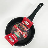 Зручна сковорода для порцій, Сковорода якісна гриль Емальована для смаження на грилі NF-17, фото 6