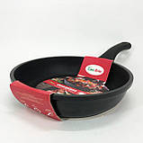 Надійна сковорода з антипригарним покриттям Con Brio СВ-2425 24 см, Сковорода глибока для дому EA-42, фото 2
