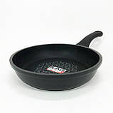 Надійна сковорода з антипригарним покриттям Con Brio СВ-2425 24 см, Сковорода глибока для дому EA-42, фото 5