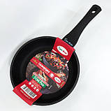 Надійна сковорода з антипригарним покриттям Con Brio СВ-2425 24 см, Сковорода глибока для дому EA-42, фото 7