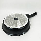 Надійна сковорода з антипригарним покриттям Con Brio СВ-2425 24 см, Сковорода глибока для дому EA-42, фото 10