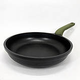 Сковорода глибока алюміній, Оригінальна сковорода з антипригарним покриттям для варіння MW-12, фото 4