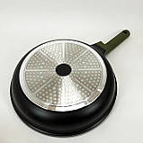 Сковорода глибока алюміній, Оригінальна сковорода з антипригарним покриттям для варіння MW-12, фото 10