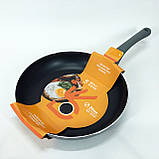 Глибока сковорода для індукційної плити WELL DONE WD-1016W 26 см, Сковорода надовго RJ-86, фото 4