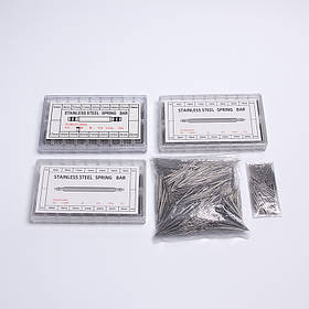 Шпильки для кріплення браслетів годинника набір 360 штук розмір 8-25 мм для ремонту наручного годинника