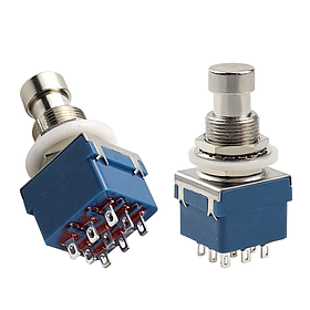 Ножний перемикач 3PDT з фіксацією для педалей ефектів True Bypass 9 pin для гітари та DIY проектів