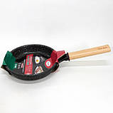 Сковорода з ручкою алюміній Con Brio CB-2006 20 см, Лита сковорода з антипригарним покриттям VJ-16, фото 2