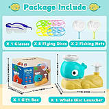 Інтерактивна дитяча іграшка літаюча тарілка фрісбі Small Whale LF-30, фото 5