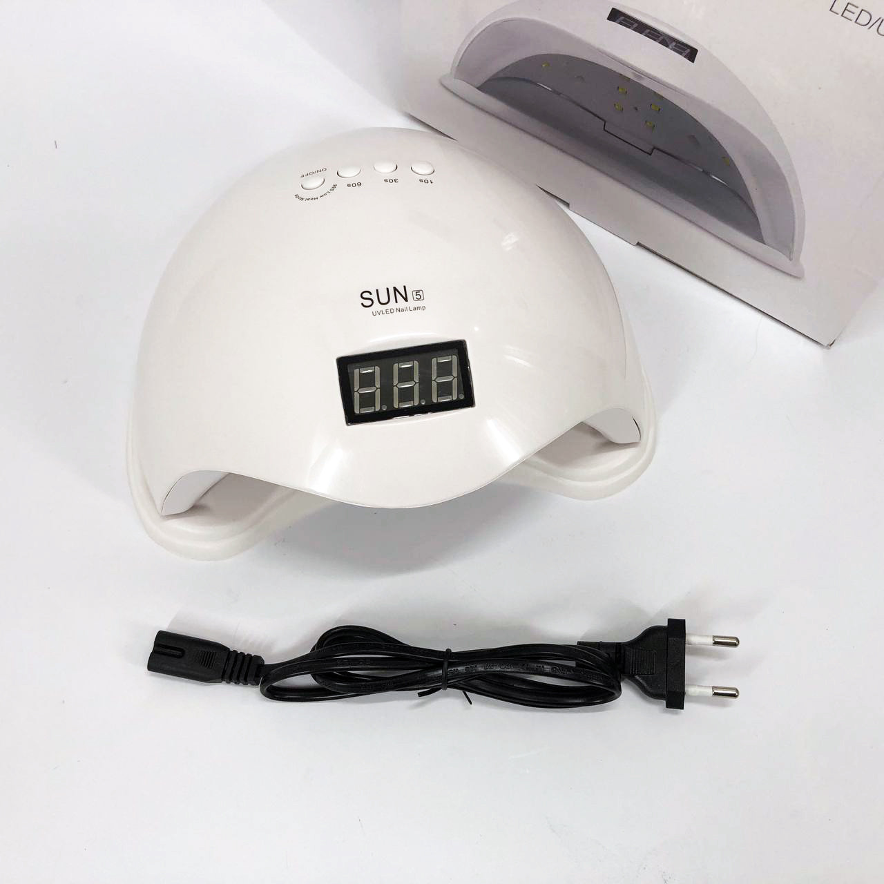 Манікюрна лед лампа для полімеризації твердих гелів, Лампа для манікюру і педикюру з таймером LS-14, фото 1