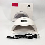 Манікюрна лед лампа для полімеризації твердих гелів, Лампа для манікюру і педикюру з таймером LS-14, фото 2