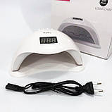Манікюрна лед лампа для полімеризації твердих гелів, Лампа для манікюру і педикюру з таймером LS-14, фото 6