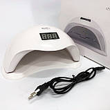 Манікюрна лед лампа для полімеризації твердих гелів, Лампа для манікюру і педикюру з таймером LS-14, фото 9