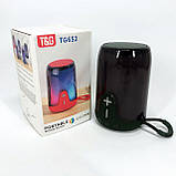 Маленька колонка з підсвічуванням TG652, Активні колонки для дому, Хороша bluetooth колонка FD-39, фото 3