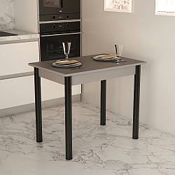 Обідній стіл "Модерн", сучасний прямокутний стіл на кухню в стилі лофт Сіра Лава