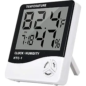 Термометр цифровий гігрометр для вимірювання температури та вологості із зовнішнім датчиком РК дисплей 3.8 дюйма -50 до +70