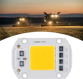 Світлодіодна матриця 50 Вт COB LED 4500 лм тепле біле світло з драйвером для освітлення 220 В 2800-3200 К