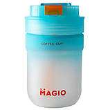 Якісний сімейний термос Magio MG-1071 420 мл, Чашка-термос для кави, Термос для чаю помповий OL-71, фото 3
