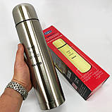 Термокружка з вакуумною ізоляцією MAGIO, Якісний сімейний термос, Термос металевий NE-23, фото 7